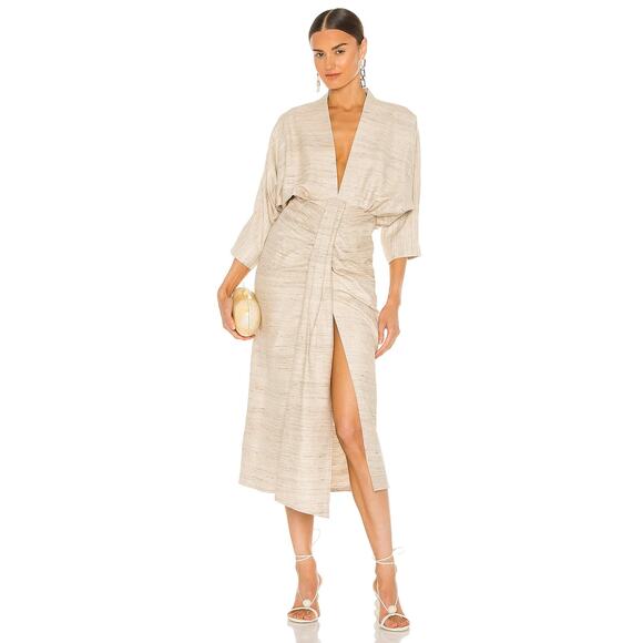 Piece of White Audrey Dress in Beige - Picture 1 of 11